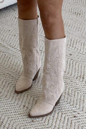 Coachella Boots Beige