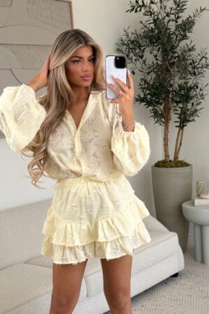 Casie Two Piece Set Butter Yellow