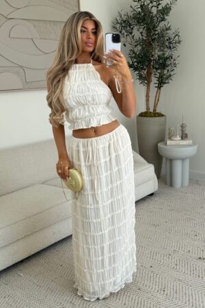 Maureen Two Piece Set Beige