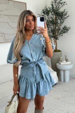 Elise Two Piece Set Denim