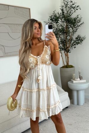 Gia Dress Beige